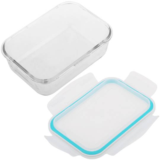 Contenitore per alimenti rettangolare da 1730 ml in vetro con chiusura ermetica