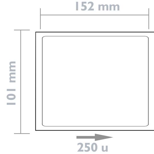 Etichette termiche adesive 60x60 - Bobina da 700 etichette