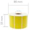 Thermal roll label with 1100 labels for direct thermal printer 50.8x25.4mm yellow 50 units