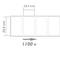 Thermal roll label with 1100 labels for direct thermal printer 50.8x25.4mm yellow 50 units