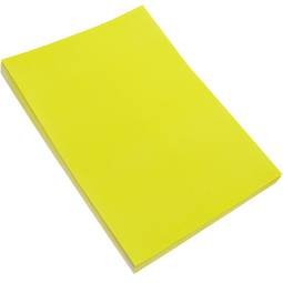 Étiquettes adhésives jaune pour imprimantes A4 99.1x93.1mm 100 feuilles
