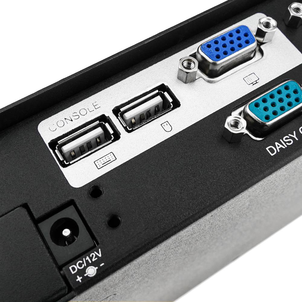 Commutateur KVM USB et PS2 à 16 ports pour rack 1U
