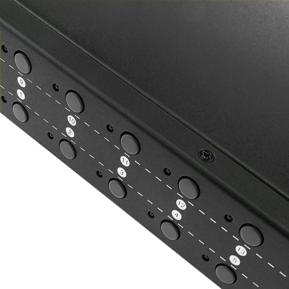 Commutateur KVM USB et PS2 à 16 ports pour rack 1U