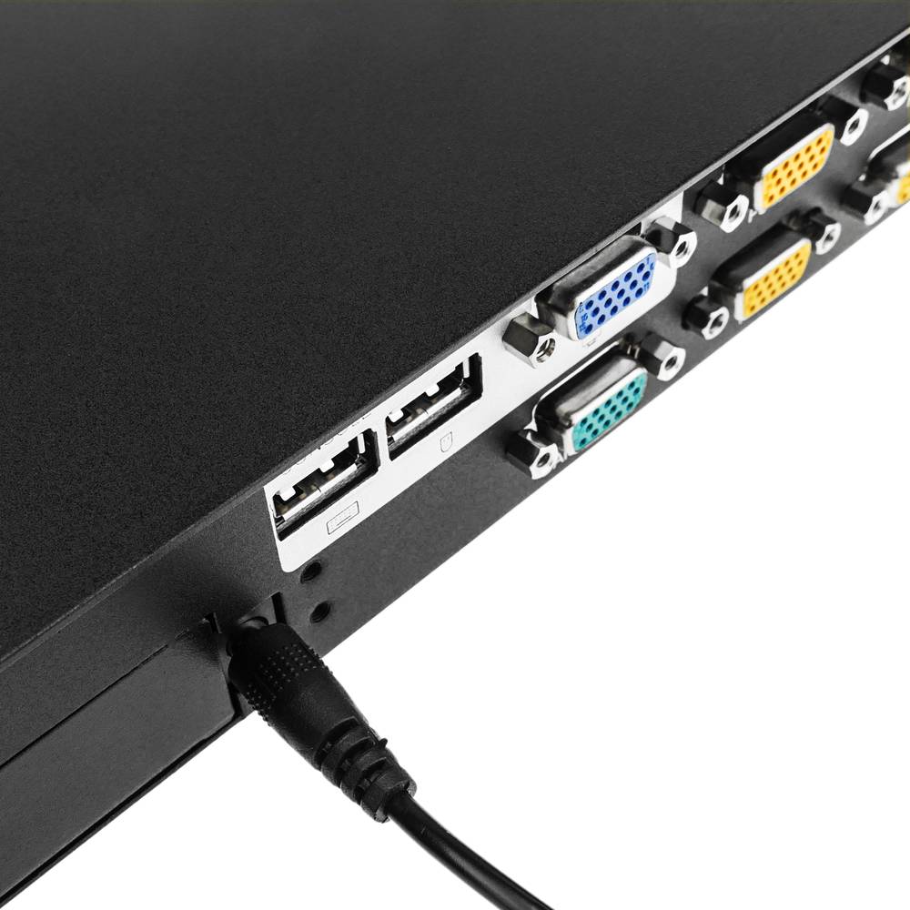 Commutateur KVM USB et PS2 à 16 ports pour rack 1U
