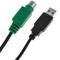 PS2 USB VGA-adapter voor KVM-controller via Cat.6 UTP-kabel