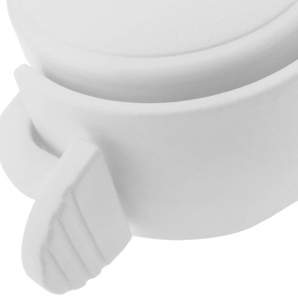 Obrotowe nylonowe koło z hamulcem 40 mm M8 białe 4 szt