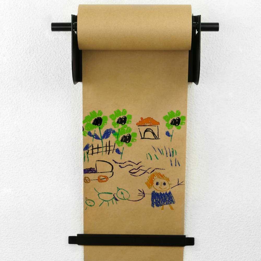 Porte-rouleau de mur. Distributeur de papier d'emballage en bobines jusqu'à 31cm 12