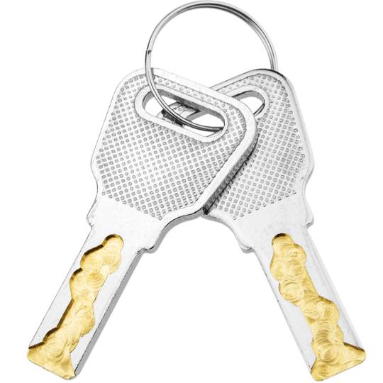 Cerradura de leva de 20mm x M18 con llave plana