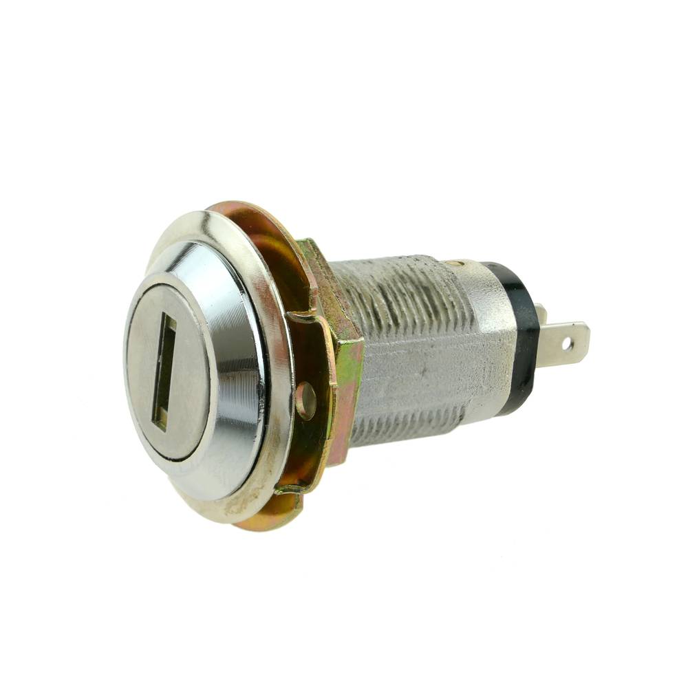 Cam lock 37mm x M18 with flat key with switch