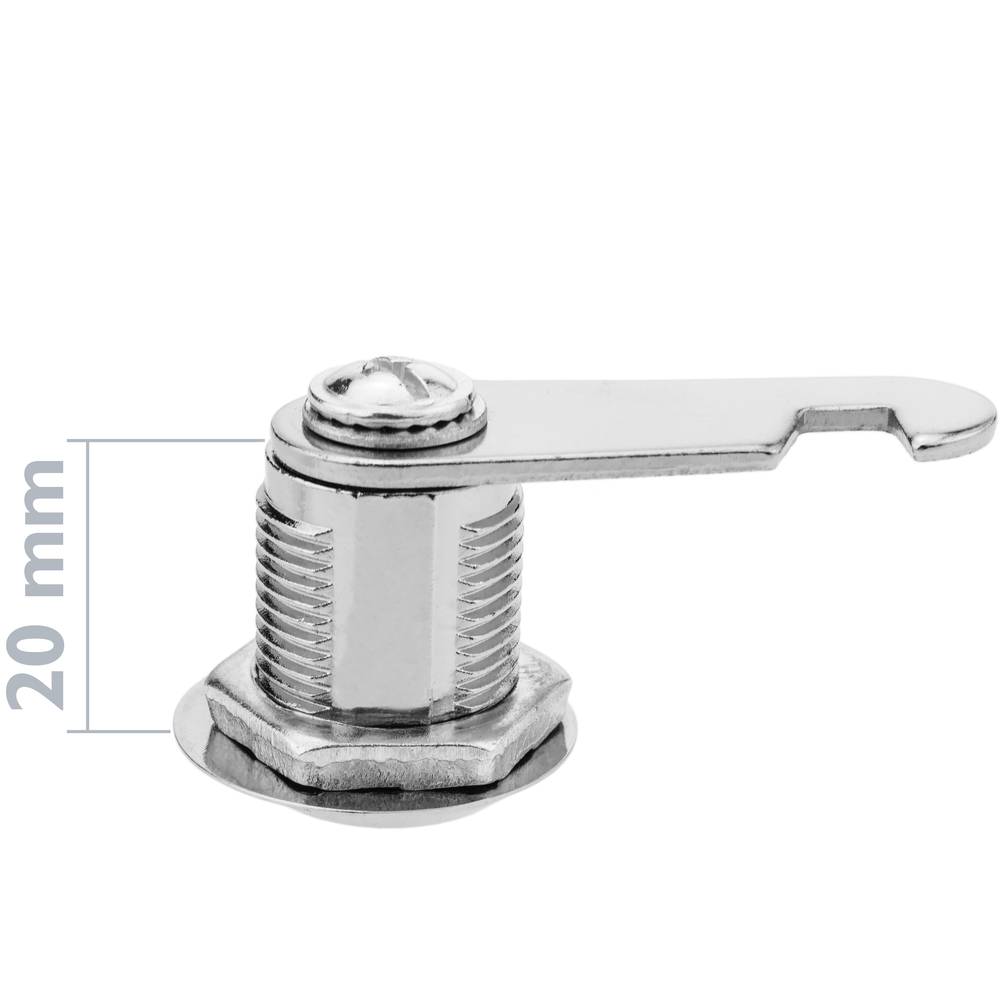 Fecho de lingueta plana 20mm x M18 com chave plana