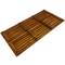 Tábua de banheiro rectangular 100 x 50 cm em madeira de teca certificada