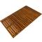 Caillebotis de douche en bois de teck certifié 80 x 50 cm rectangulaire