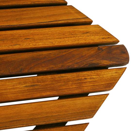 Tarima per a dutxa i bany 61 x 61 cm de fusta de teca certificada
