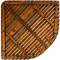 Doucheplatform en vierkant bad 76 x 76 cm van gecertificeerd teakhout