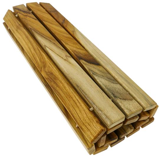 Tarima de ducha rectangular bambú 40x 64 cm
