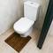 Tábua para WC e casa de banho quadrada de 51 x 51 cm certificada em madeira de teca