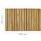 Douche en badmat rechthoekig en roller 48 x 30 cm gecertificeerd teakhout