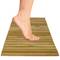 Douche en badmat rechthoekig en roller 48 x 30 cm gecertificeerd teakhout