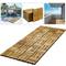 Baldosas 30 x 30 cm 12 listones de madera de teca certificada 10 unidades