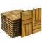 Baldosas 30 x 30 cm 12 listones de madera de teca certificada 10 unidades