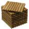 Azulejos 30 x 30 cm 9 ripas em madeira de teca certificada 10 unidades