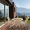 Rotating base swivel 60cm for outdoor garden table. Rotation platform Certified Teak