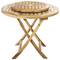 Rotating base swivel 60cm for outdoor garden table. Rotation platform Certified Teak