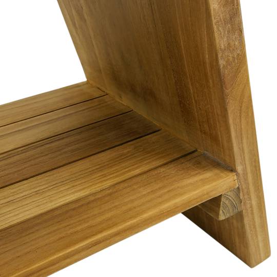 Étagère sur pied à 3 niveaux, 6 cubes, grain de bois et treillis  métallique. Colour: brown, Fr