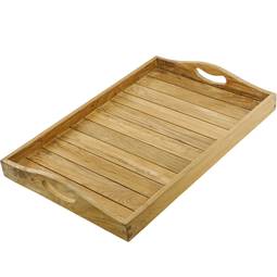 Bandeja de baño con asas 60 x 40 x 5 cm spa wellness de madera de teca certificada