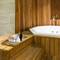 Bath tray with handles 60 x 40 x 5 cm spa wellness certified teak wood