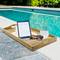 Bath tray with handles 60 x 40 x 5 cm spa wellness certified teak wood