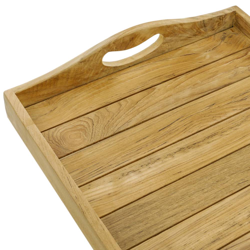 Bath tray with handles 60 x 40 x 5 cm spa wellness certified teak wood