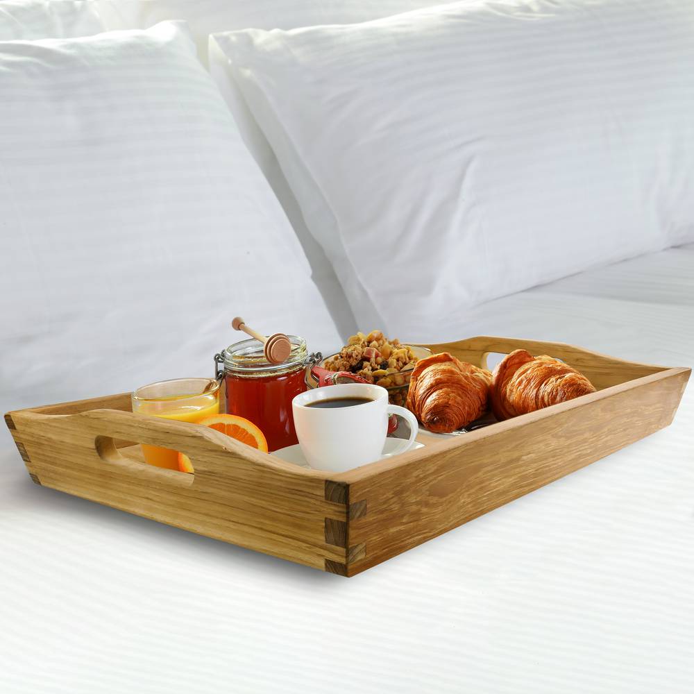 Bath tray with handles 60 x 40 x 7 cm spa wellness certified teak wood