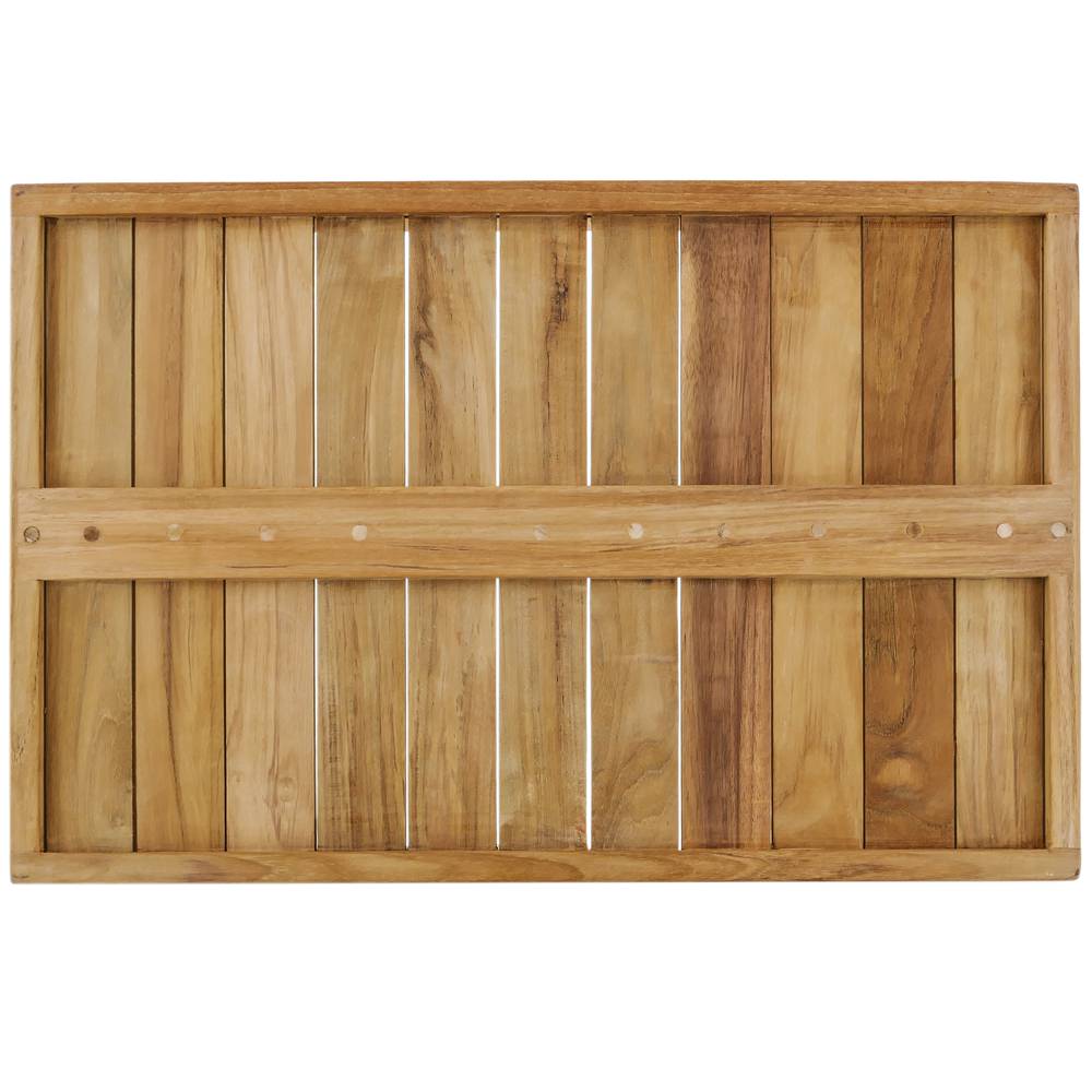 Bath tray with handles 60 x 40 x 7 cm spa wellness certified teak wood