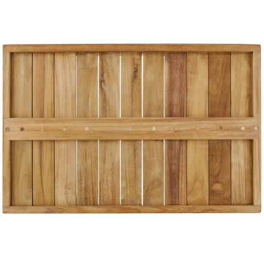 Bandeja de baño con asas 60 x 40 x 7 cm spa wellness de madera de teca certificada
