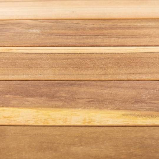 Bandeja con patas plegables 60 x 70 x 40 cm para exterior de madera de teca  certificada - Cablematic