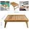 Vassoio da letto  55 x 35 x 5 cm pieghevole di teak certificato