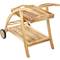 Serveerwagen voor buiten 100 x 81 x 58 cm in gecertificeerd teakhout