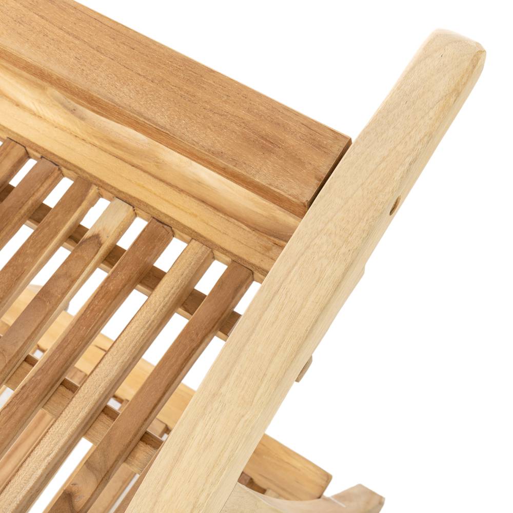 Outdoor service trolley 100 x 81 x 58 cm in certified teak wood