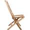 Chaise pliante d'extérieur en bois de teck certifié
