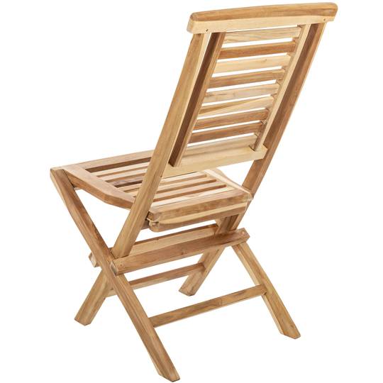 Outdoor Folding Chair In Certified Teak, Outdoor Fold Up Furniture