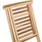 Chaise pliante d'extérieur en bois de teck certifié