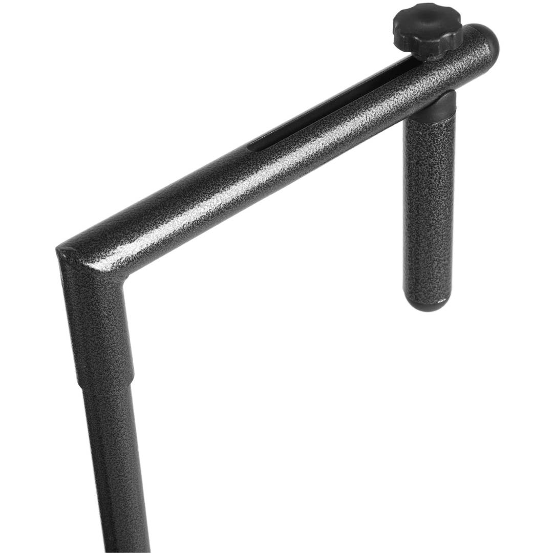 Mesa dobrável retangular para varanda efeito trançado preto 60x36 cm