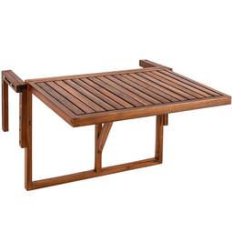 Klapptisch 60 x 40 cm aus zertifiziertem Teakholz für Außenbalkon