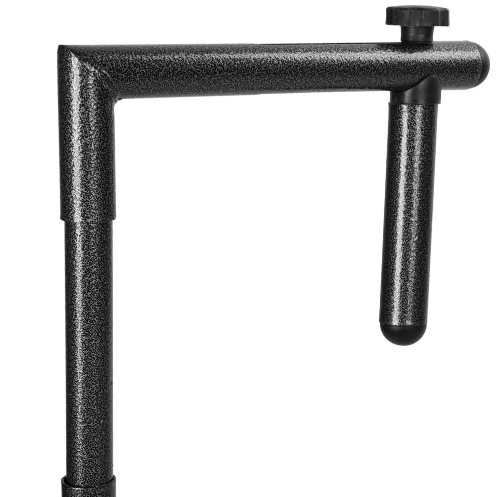 Mesa plegable semicircular para balcón color negro 60x39 cm