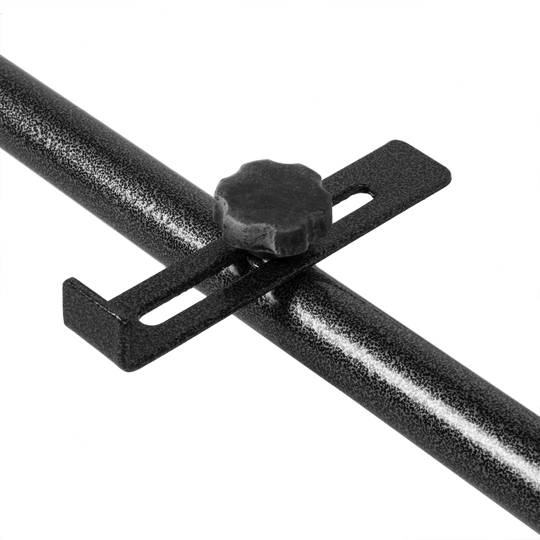 Mesa plegable semicircular para balcón color negro 60x39 cm