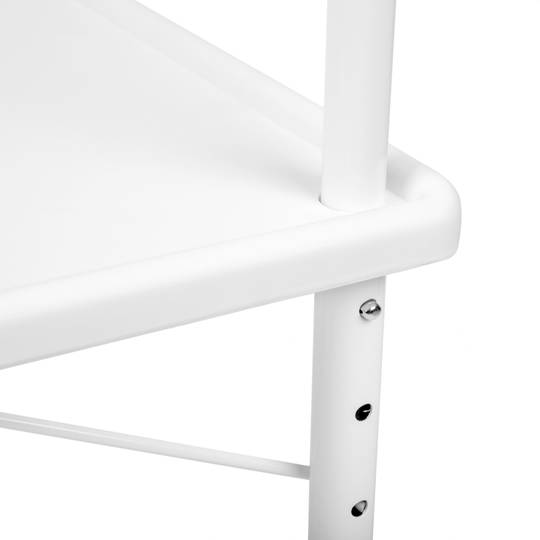 Tavolo rettangolare in polipropilene per balcone 52x40cm bianco