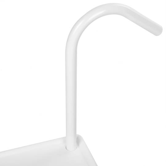 Tavolo rettangolare in polipropilene per balcone 52x40cm bianco