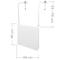 Taula plegable rectangular de metall per a balcó color blanc 60x40 cm