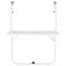 Taula plegable rectangular de metall per a balcó color blanc 60x40 cm